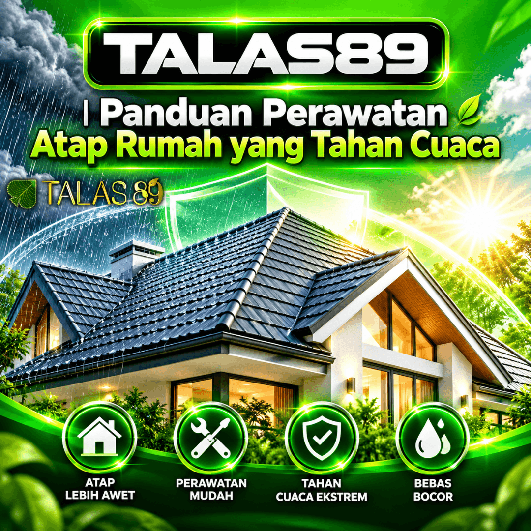 TALAS89 : Panduan Perawatan Atap Rumah yang Tahan Cuaca